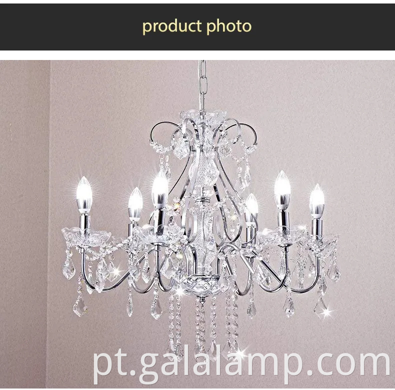 O elegante lustre de cristal liderou